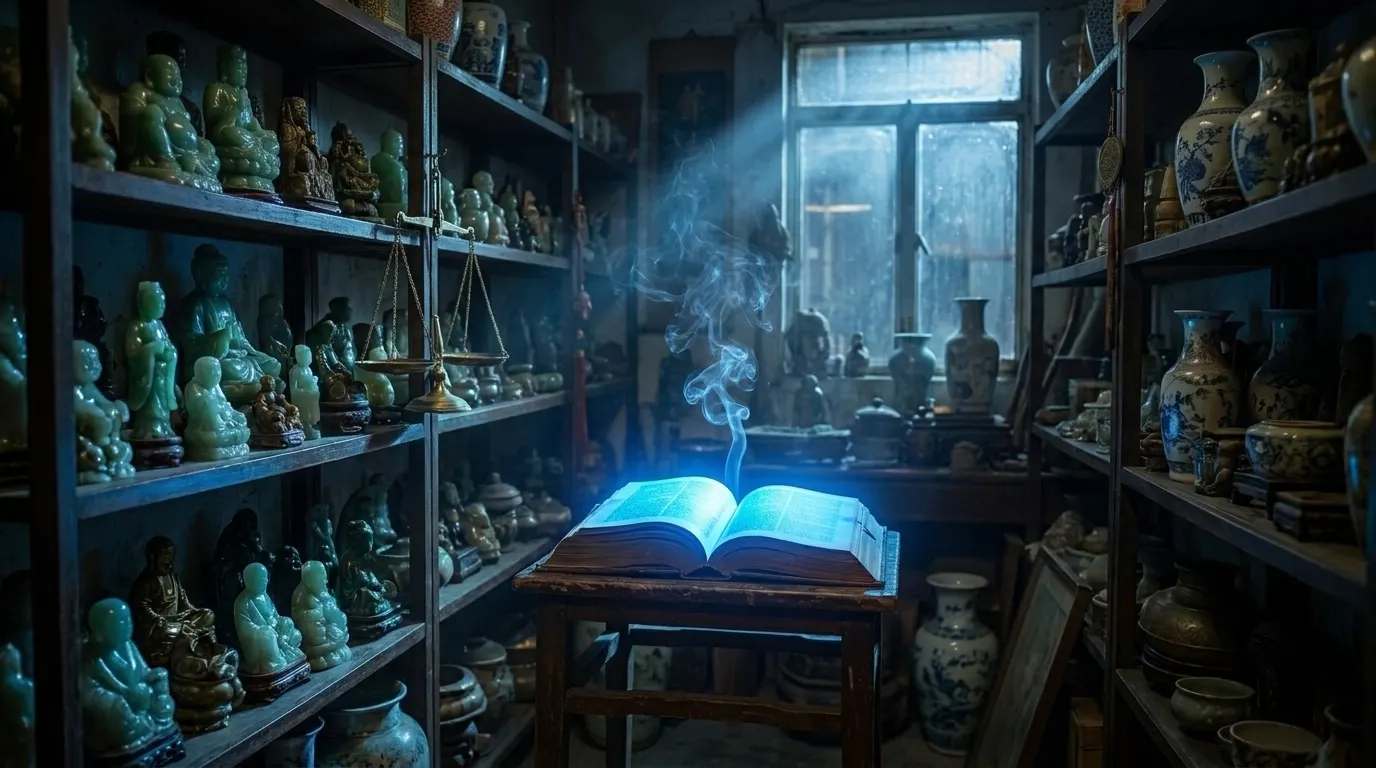 The Antique Shop, studio artwork for A Titan's Core