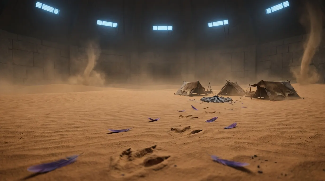 The Dust Plains, studio artwork for A Titan's Core